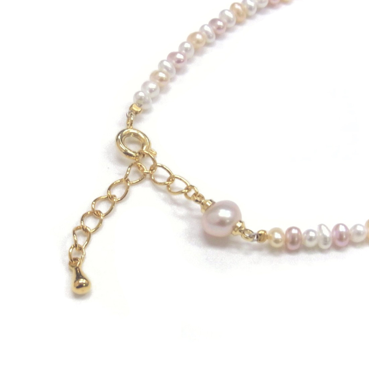 真珠 ベビーパールブレスレット マルチカラー 2.5-3mm 5.5×6.5mm