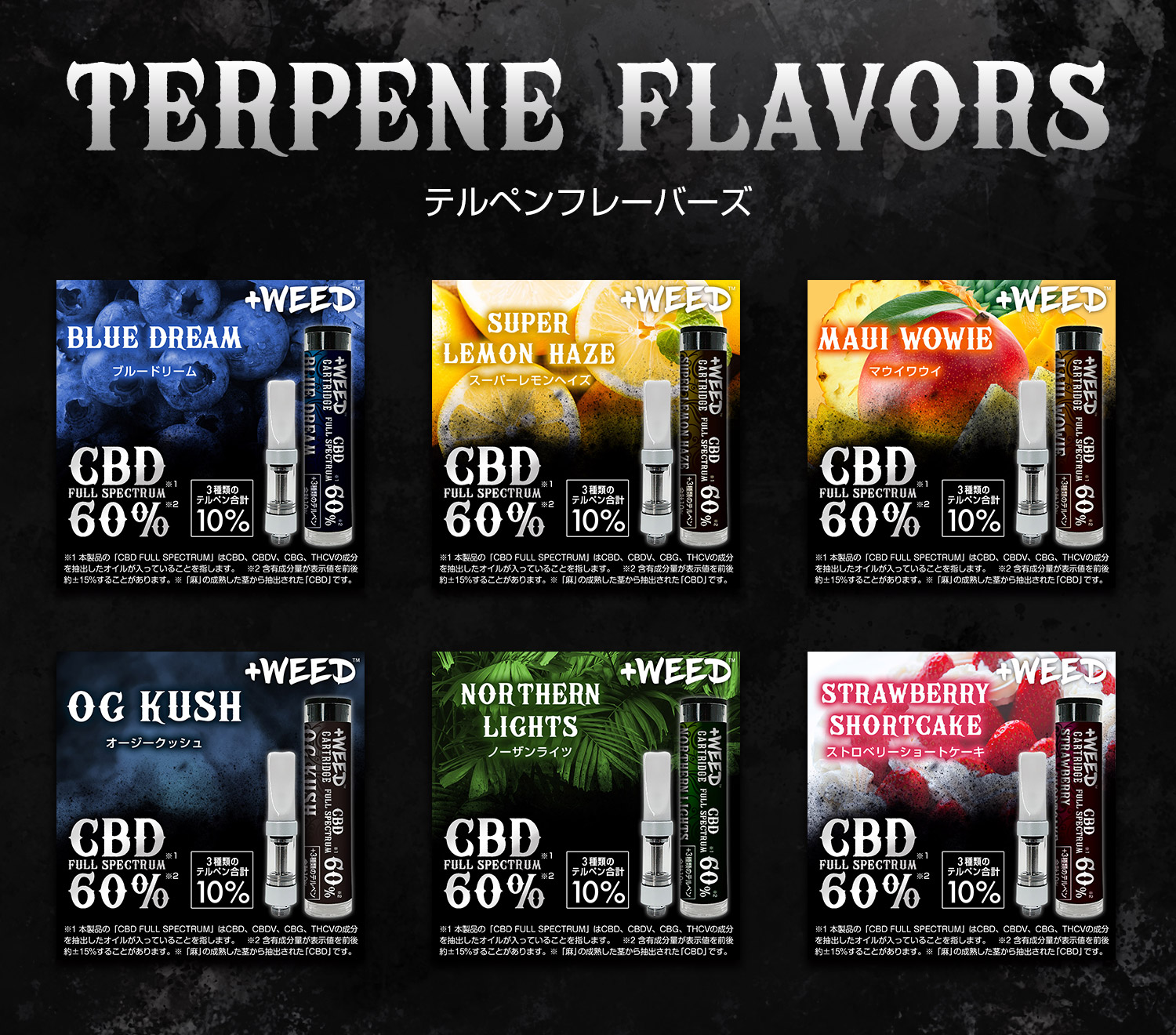 新着情報 | 吸うCBD「+WEEDカートリッジCBDフルスペクトラム60