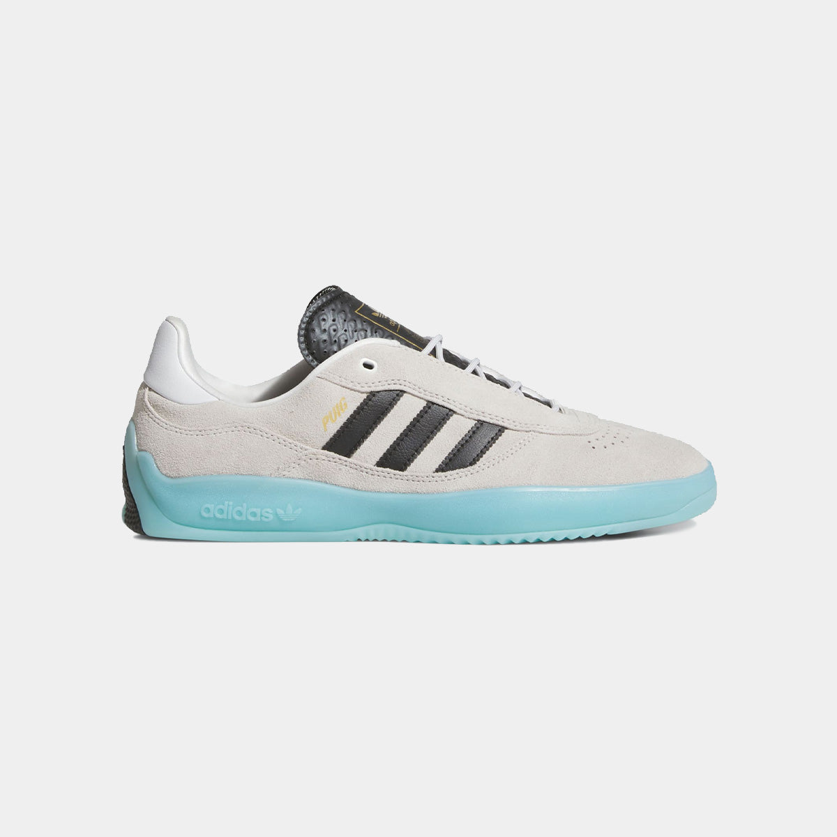 ADIDAS PUIG - WHITE/BLACK-AQUA JH8166 - PLA Skateboarding