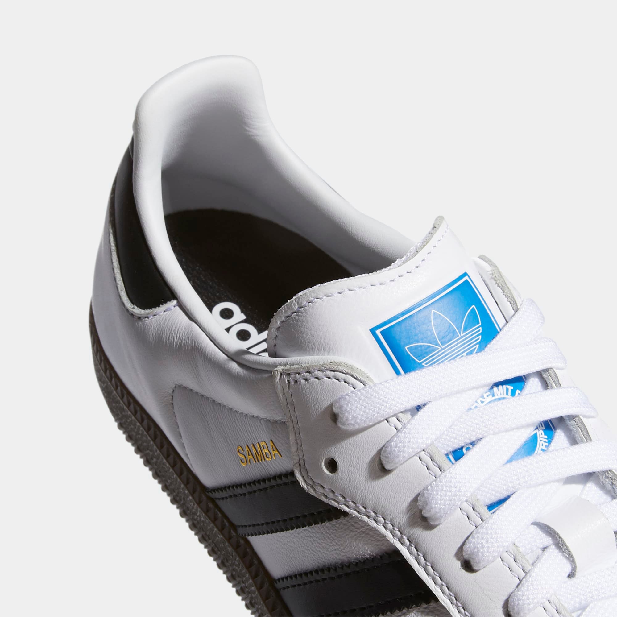 ADIDAS SAMBA ADV - WHITE/BLACK-GUM GZ8477 - PLA Skateboarding
