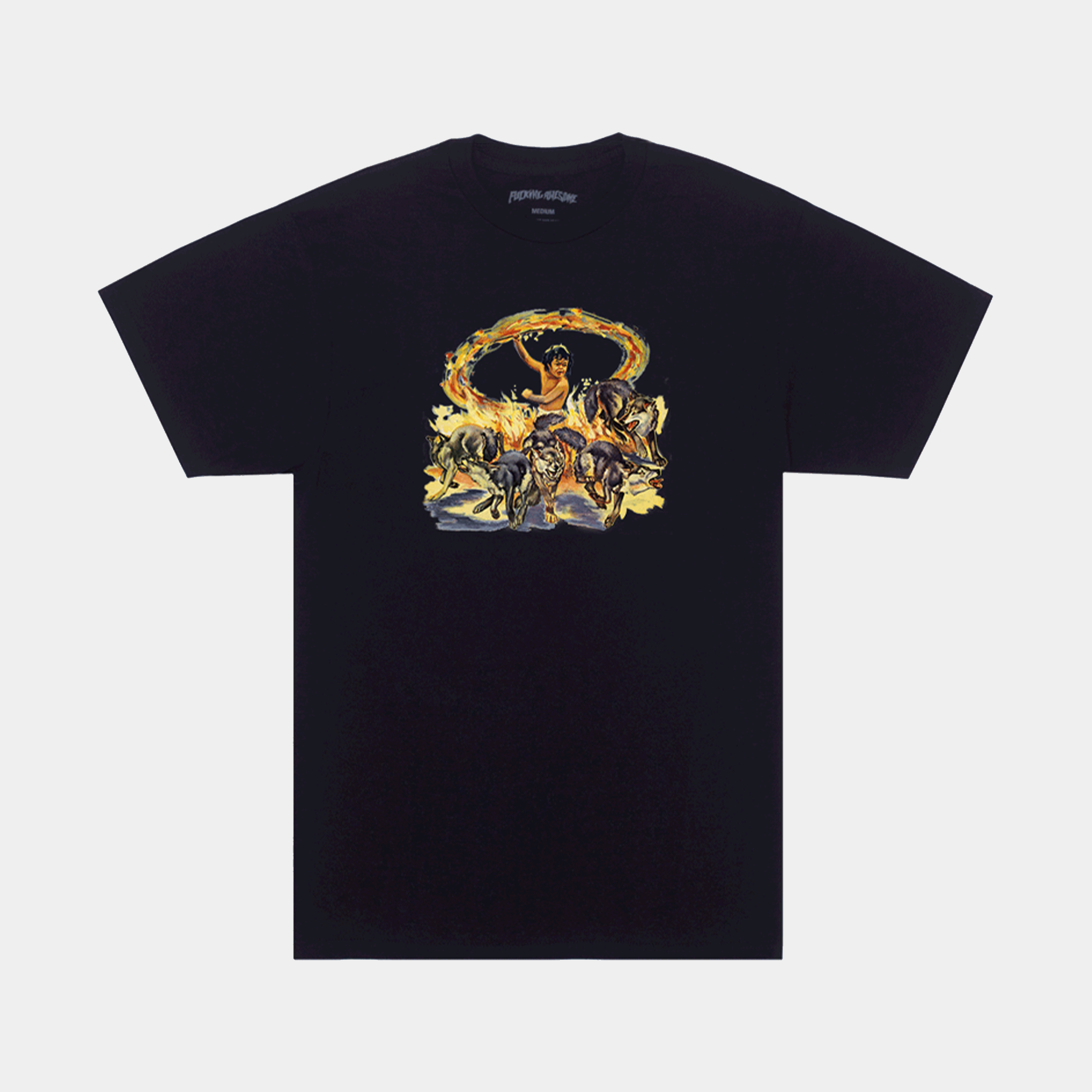 FUCKING AWESOME FIRE CHILD TEE - BLACK - PLA Skateboarding
