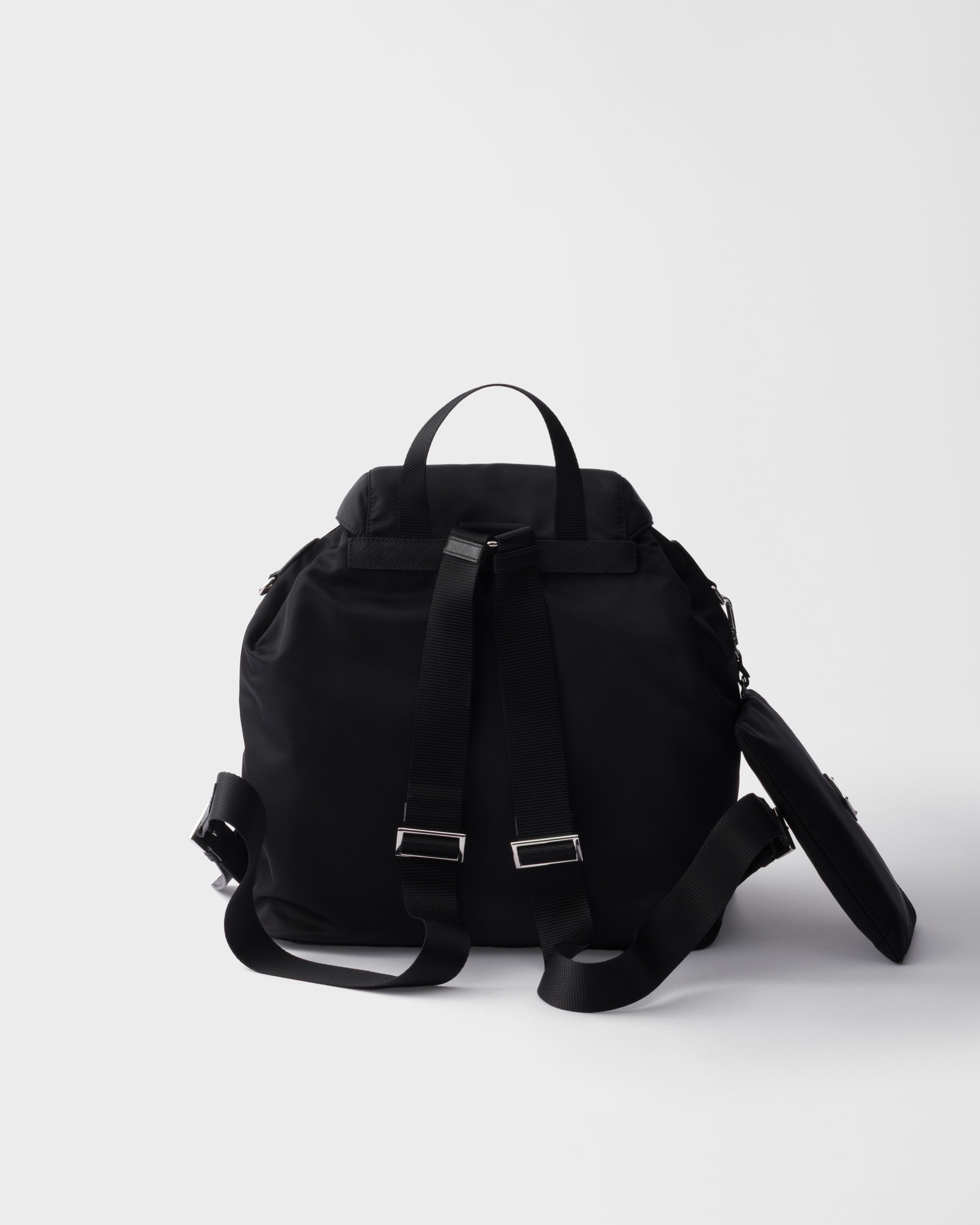 Black Medium Re-nylon Backpack | PRADA