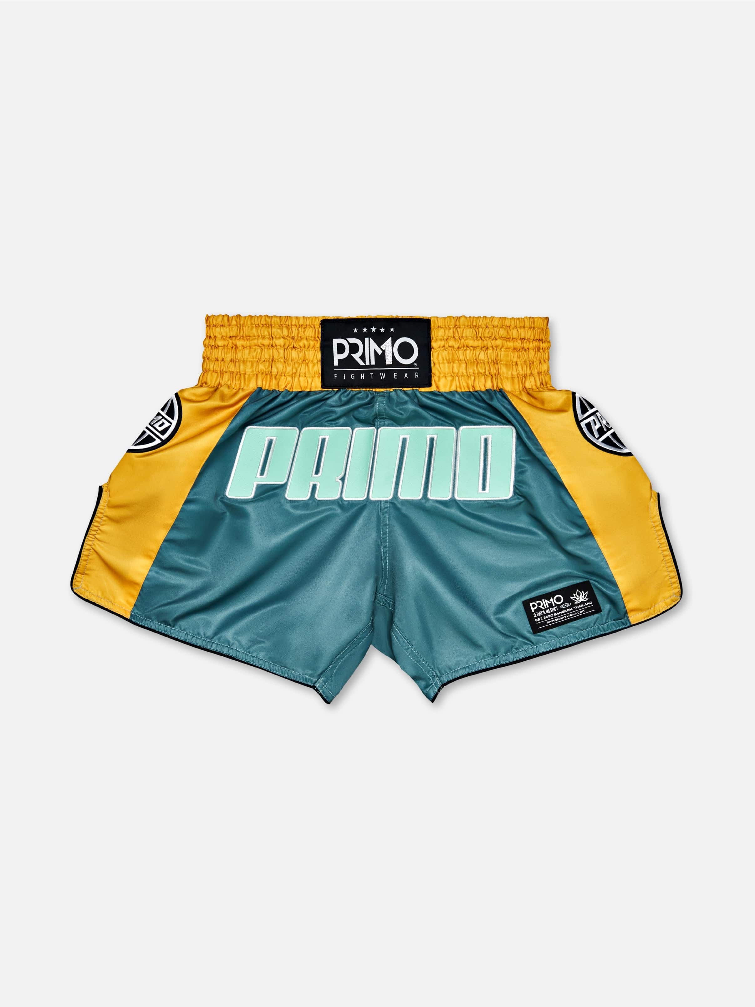 Primo Fight Wear Muay Thai Shorts - Trinity Series - Teal – Primo