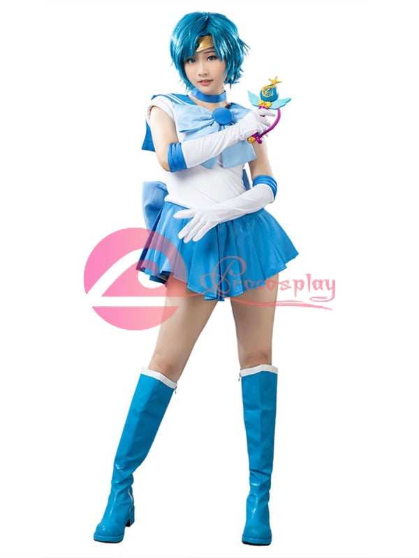 セット】水野亜美 / セーラーマーキュリー コスプレ衣装 美少女戦士