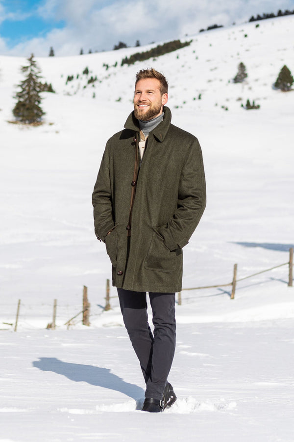 Loden Field Coat Olive - Robert W. Stolz