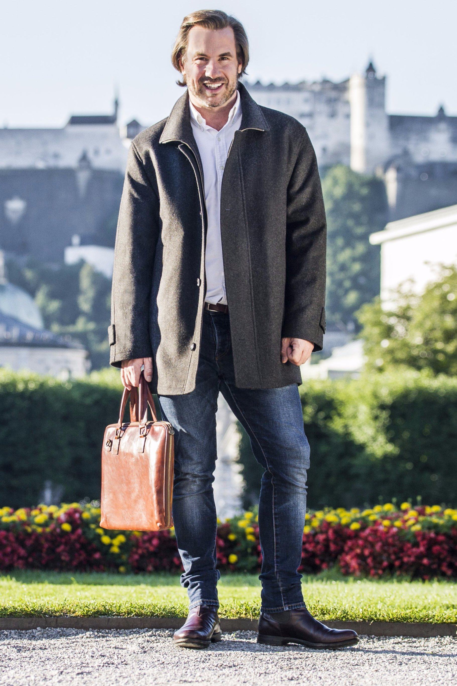 Liezen - Loden Wool Cruiser Winter Coat - Robert W. Stolz