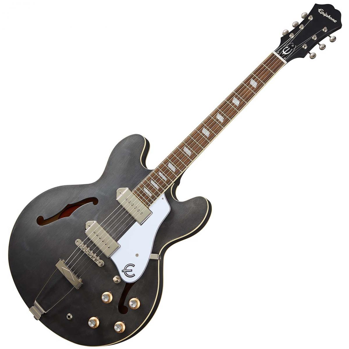 ギター Epiphone Casino Worn Ebony Epiphone Casino, Worn Ebony – A Strings