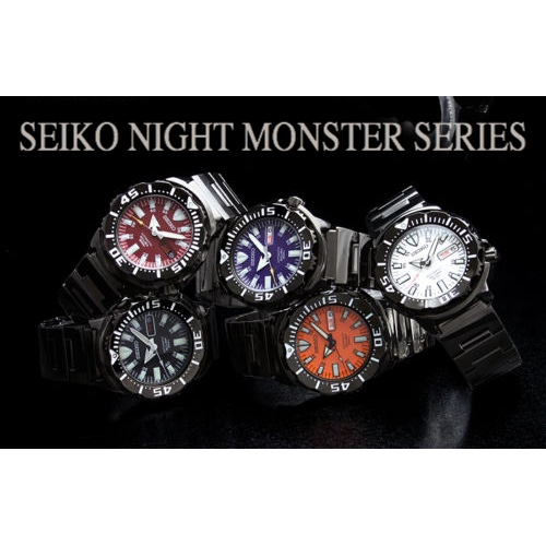 SEIKO NIGHT MONSTER SERIES, DIVER SCUBA, 5 COLOR WATCHES Limited