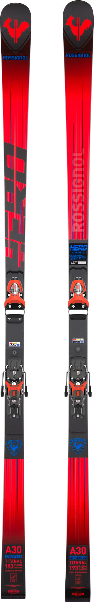Rossignol Men's Racing Skis HERO ATHLETE FIS GS FACTORY 193 R22