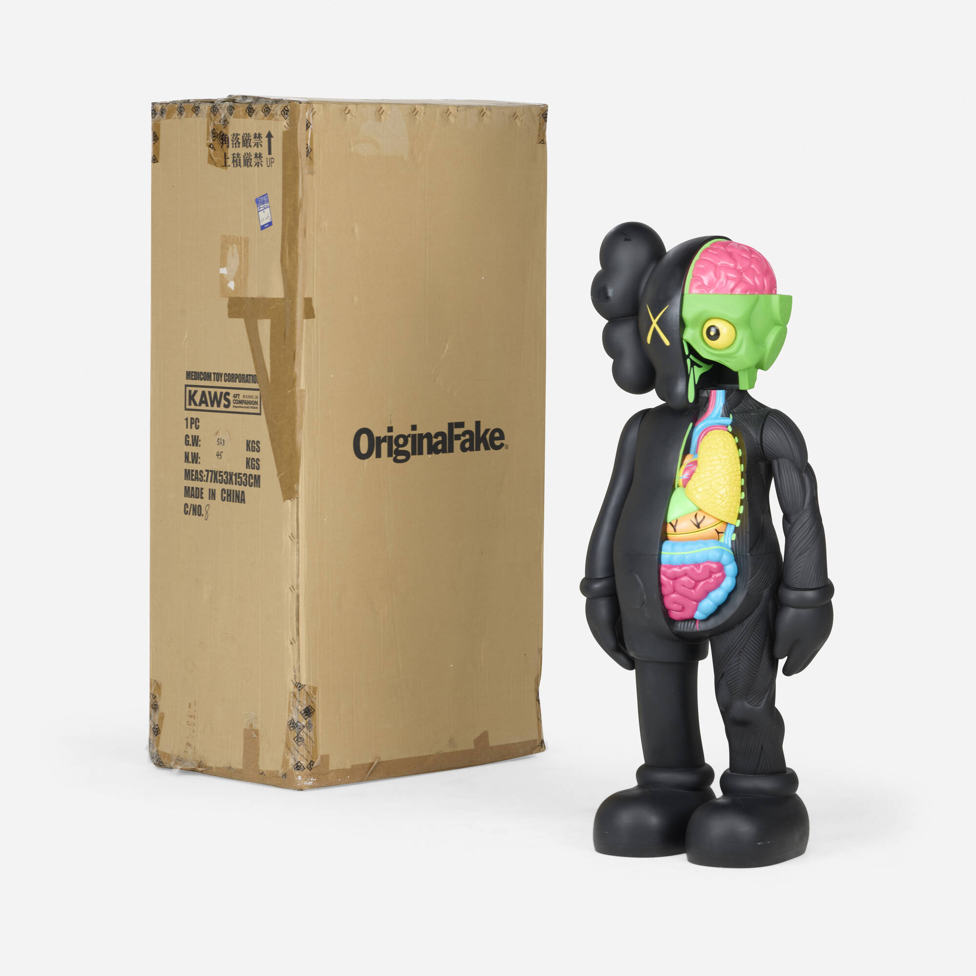 101: KAWS (BRIAN DONNELLY), Four Foot Dissected Companion (Black