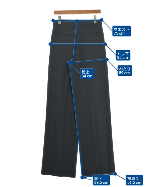 LOEWE（ロエベ）スラックス 黒 サイズ:38(S位) レディース