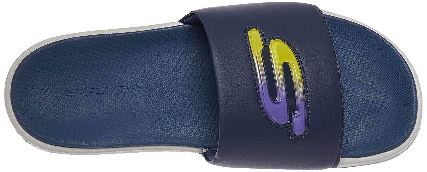 Skechers Brand Mens Gambix 2.0 Utopo Slides 237199 (Navy) :: RAJASHOES