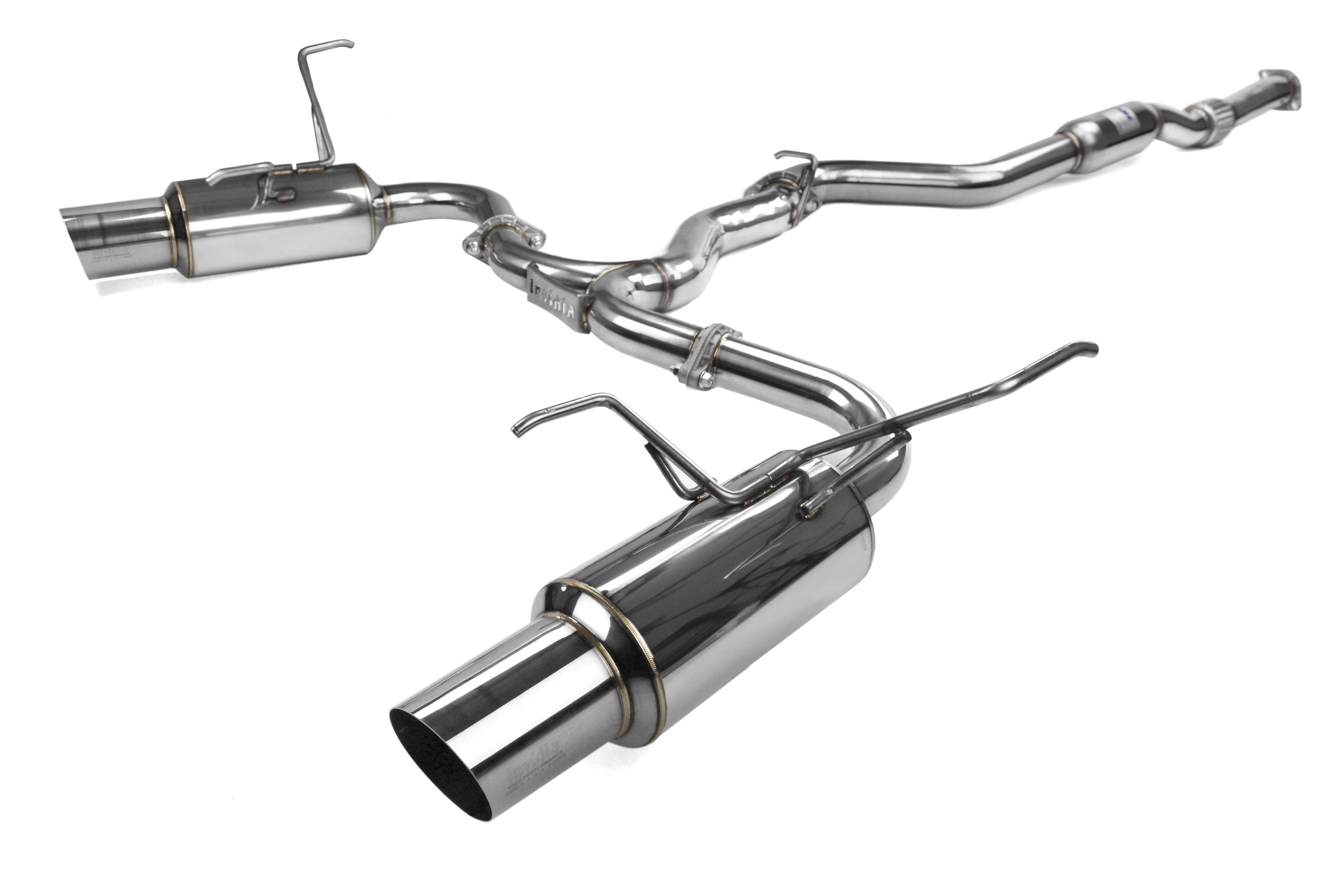 Invidia N1 Dual Exit Cat Back Exhaust - Stainless Steel Tips