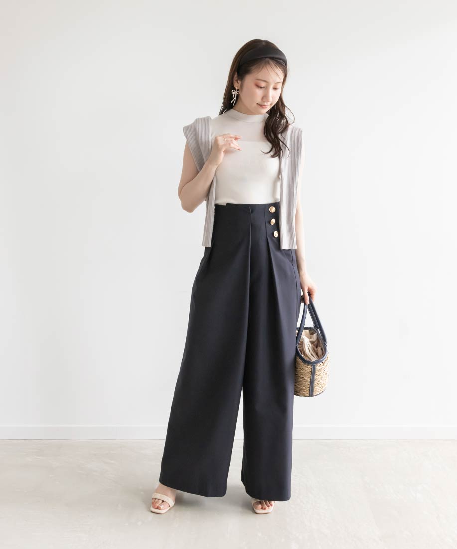 SALE】サスペンダー付きワイドパンツRANDA公式サイト