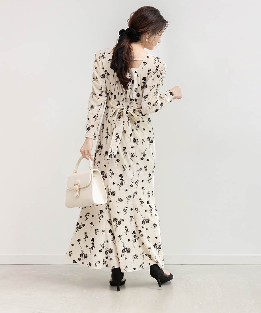 SALE】フロッキーチュールカシュクールワンピースRANDA公式サイト
