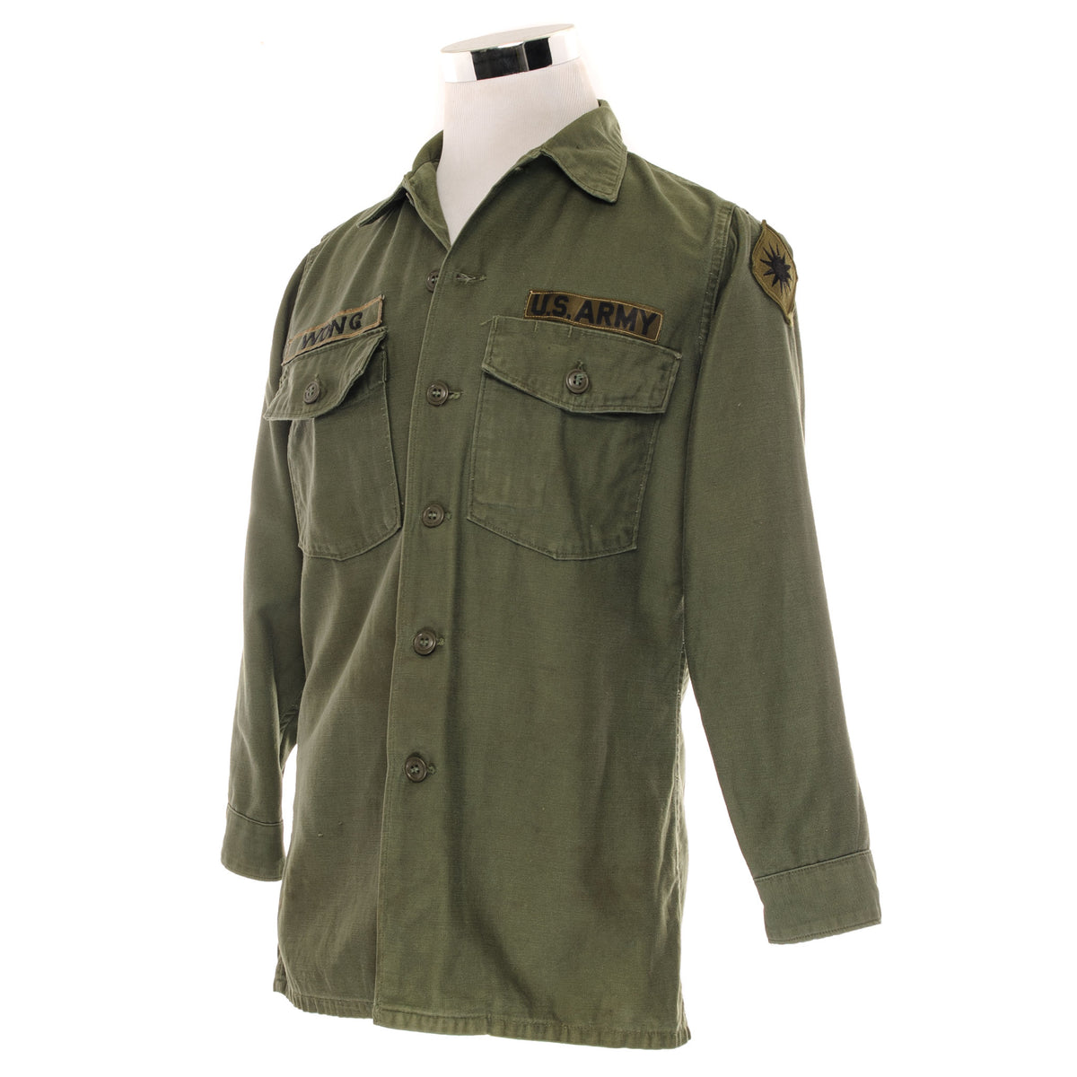 US Army Utility Shirt P-64 60's Vietnam War Size Medium – Rare