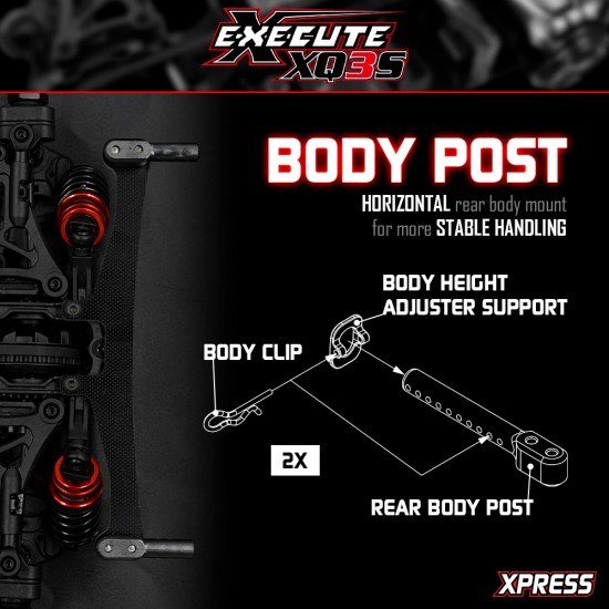 Execute XQ3S 1/10 4WD Sport Touring Car Kit