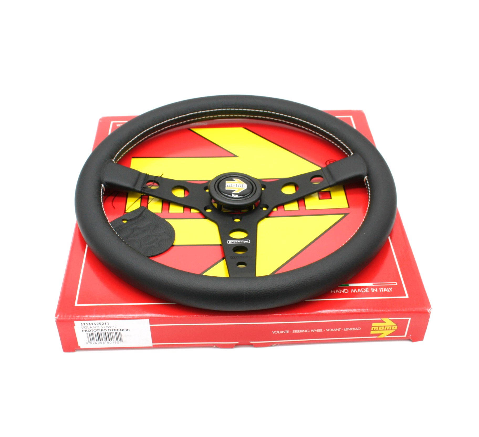 MOMO Steering Wheel Prototipo 350mm - Black Leather