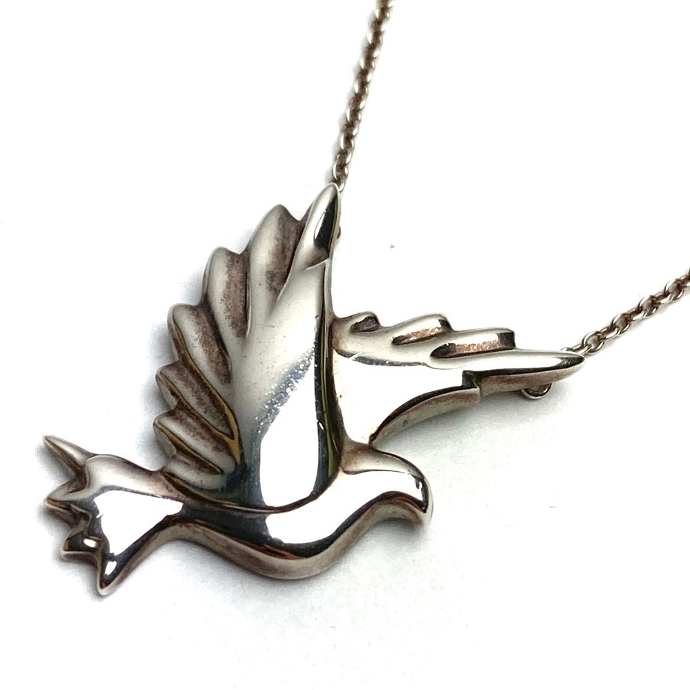TIFFANY&Co. ティファニー ダブ SV925 ネックレス ハト 鳩 ピジョン 鳥