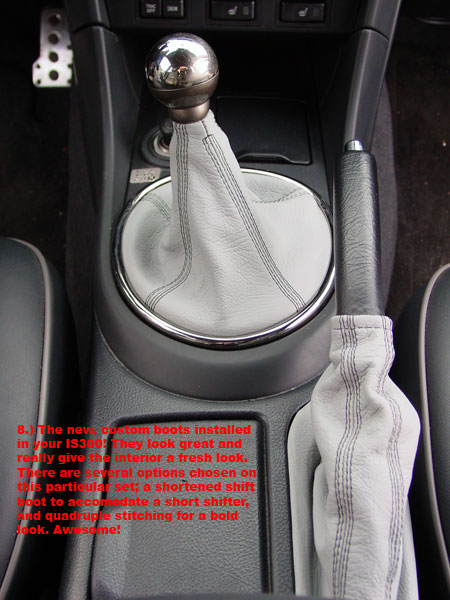 2001-05 Toyota Altezza shift boot installation