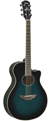 Yamaha APX600 Thinline Acoustic-Electric Cutaway, Blue Burst