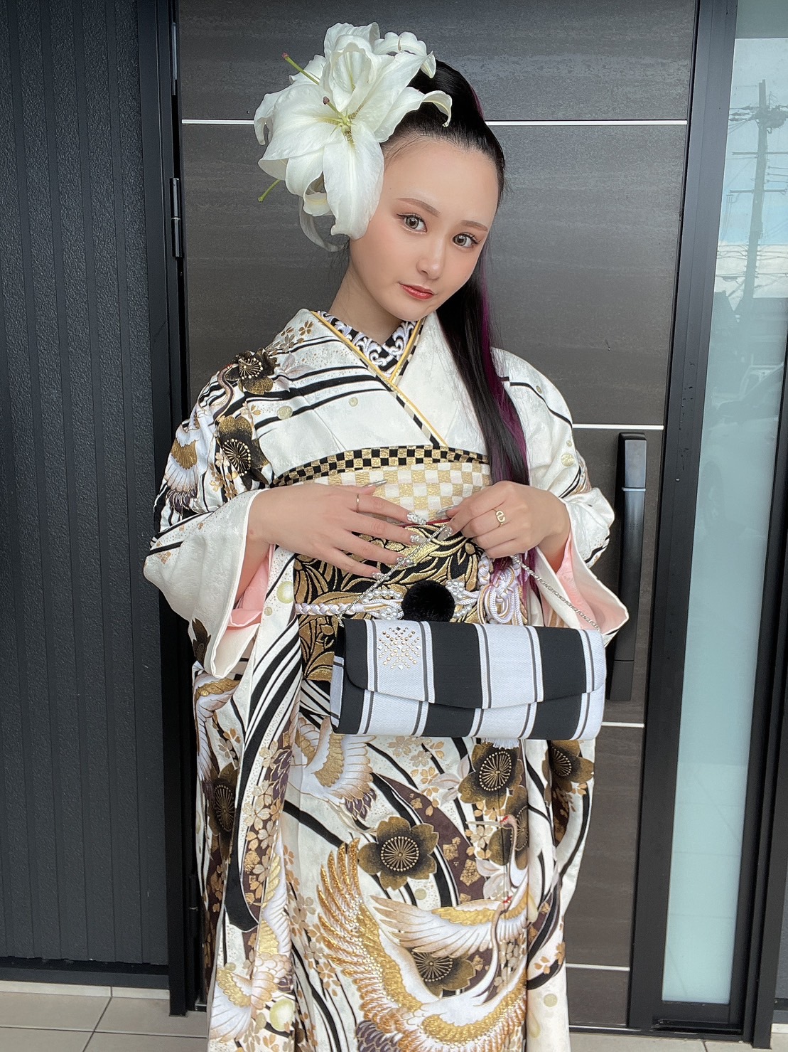 成人式/参列/振袖】金彩が目を惹く高級感☆金彩友禅/鶴 / 成人式や結婚