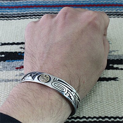 ホピ族 Jason Takala 14K メイズ バングル 【送料無料】