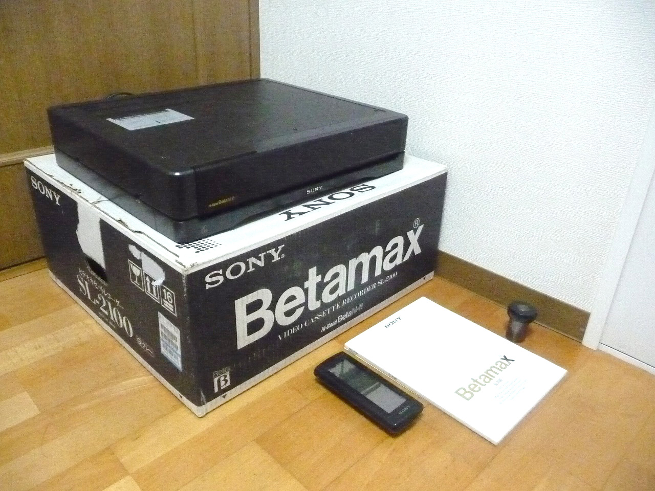 ベータビデオデッキ SONY SL-2100 RMT-2100 Betamax Hi-Band ソニー