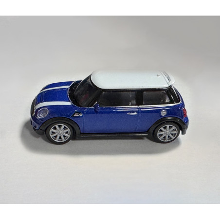 Scale model Mini Cooper S (scale 1:43, about 10x4x3 cm, blue