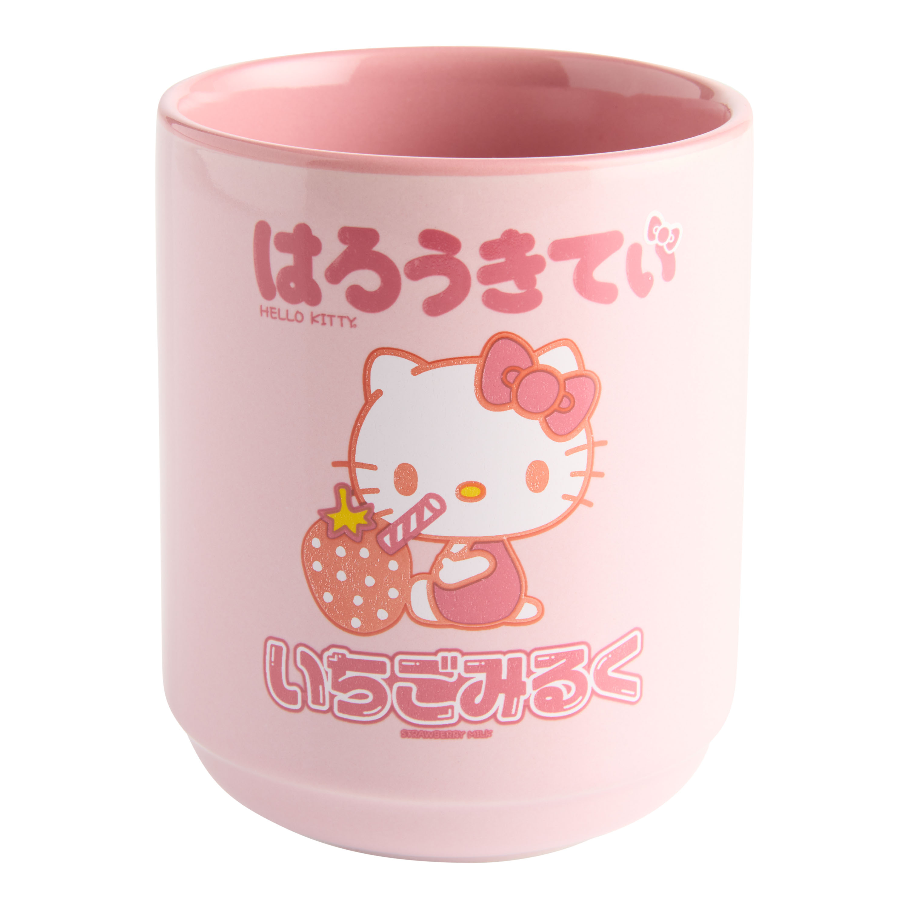 Pink Hello Kitty Strawberry Milk Teacup - World Market