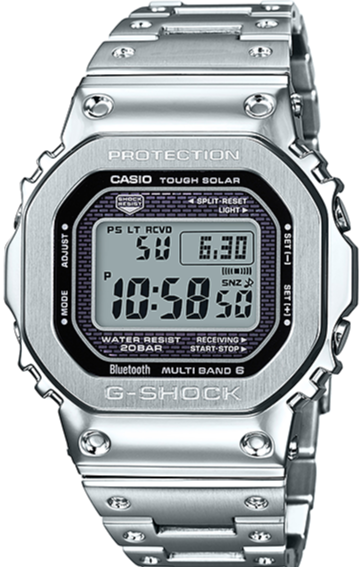 Casio G-Shock GMW Full Metal Series Silver Square Face GMW-B5000D
