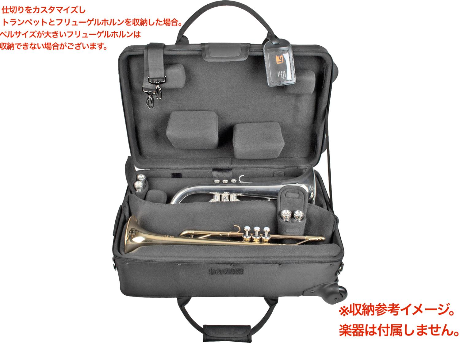 PROTEC プロテック IP301TWL トランペット トリプルケース ブラック