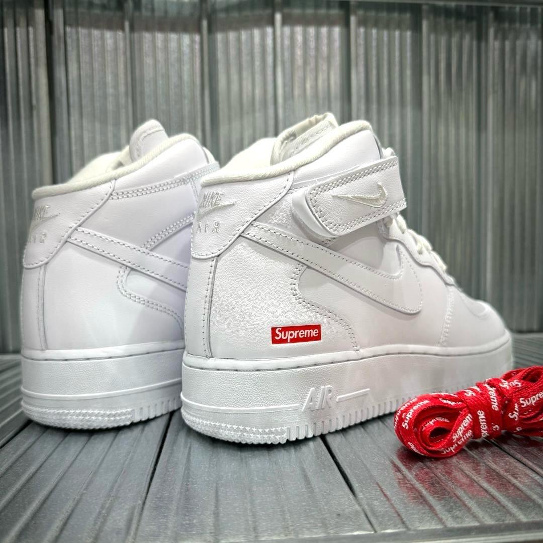 Supreme x Nike Air Force 1 Mid - White | In stock