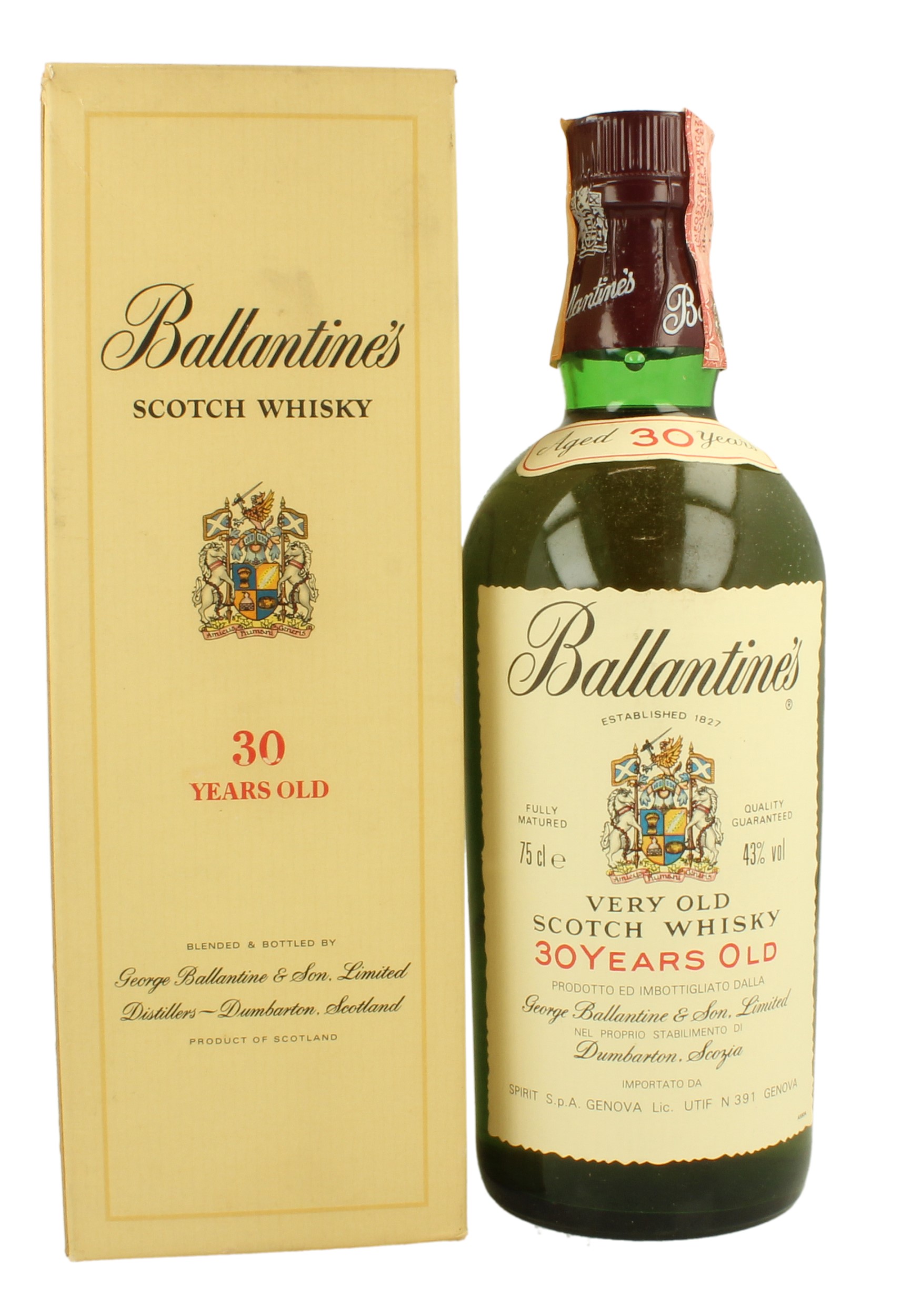 BALLANTINE'S 30yo Bot.80's 75cl 43% - Blended - Products - Whisky
