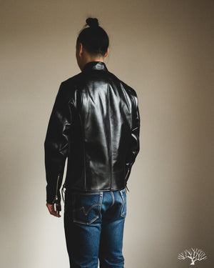 Iron Heart - IHJ-35 - Japanese Horsehide Rider's Jacket - Black