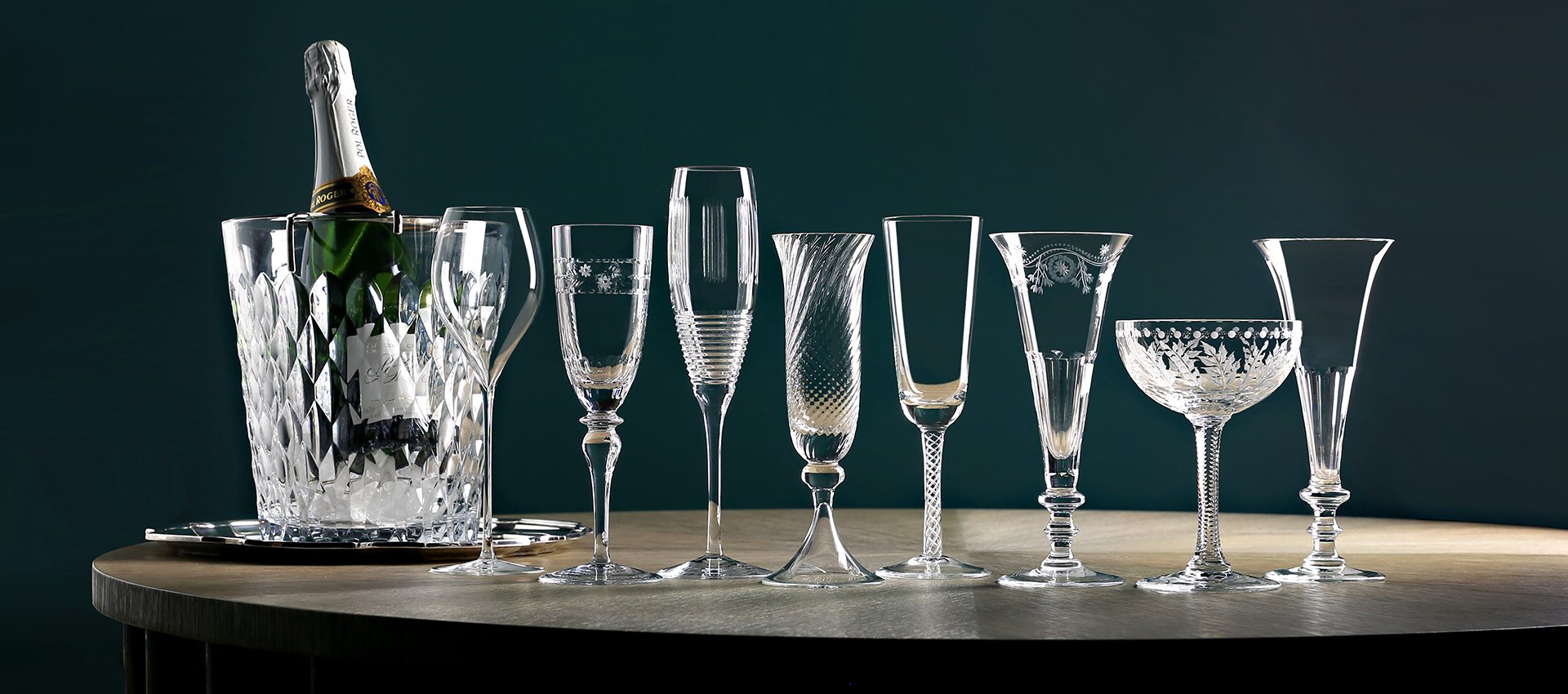 Crystal Bowls, Barware, Wine & Champagne Glasses by William