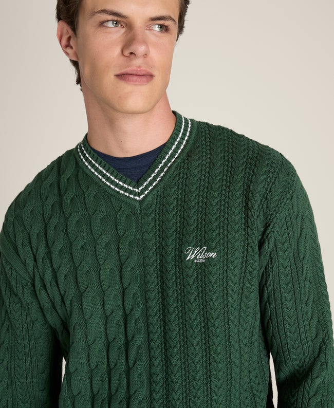 Sycamore Novelty V-Neck Sweater | Wilson Sporting Goods