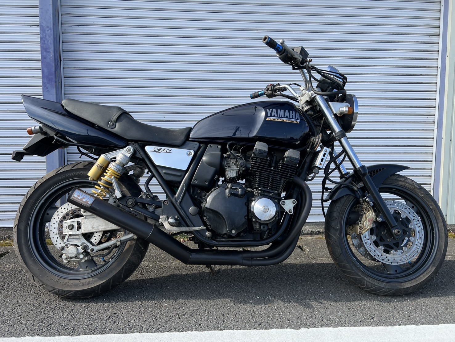 ヤマハ XJR400R 当時物 モリワキショート菅 Beet製フロントフェンダー