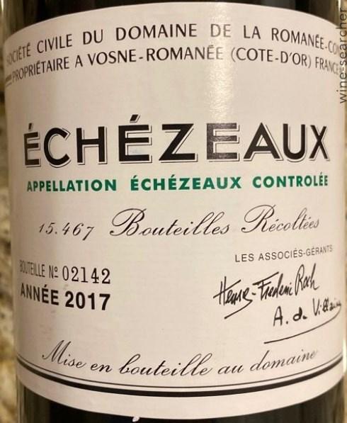 2017 Domaine de la Romanee-Conti Echezeaux Grand Cru, Cote de