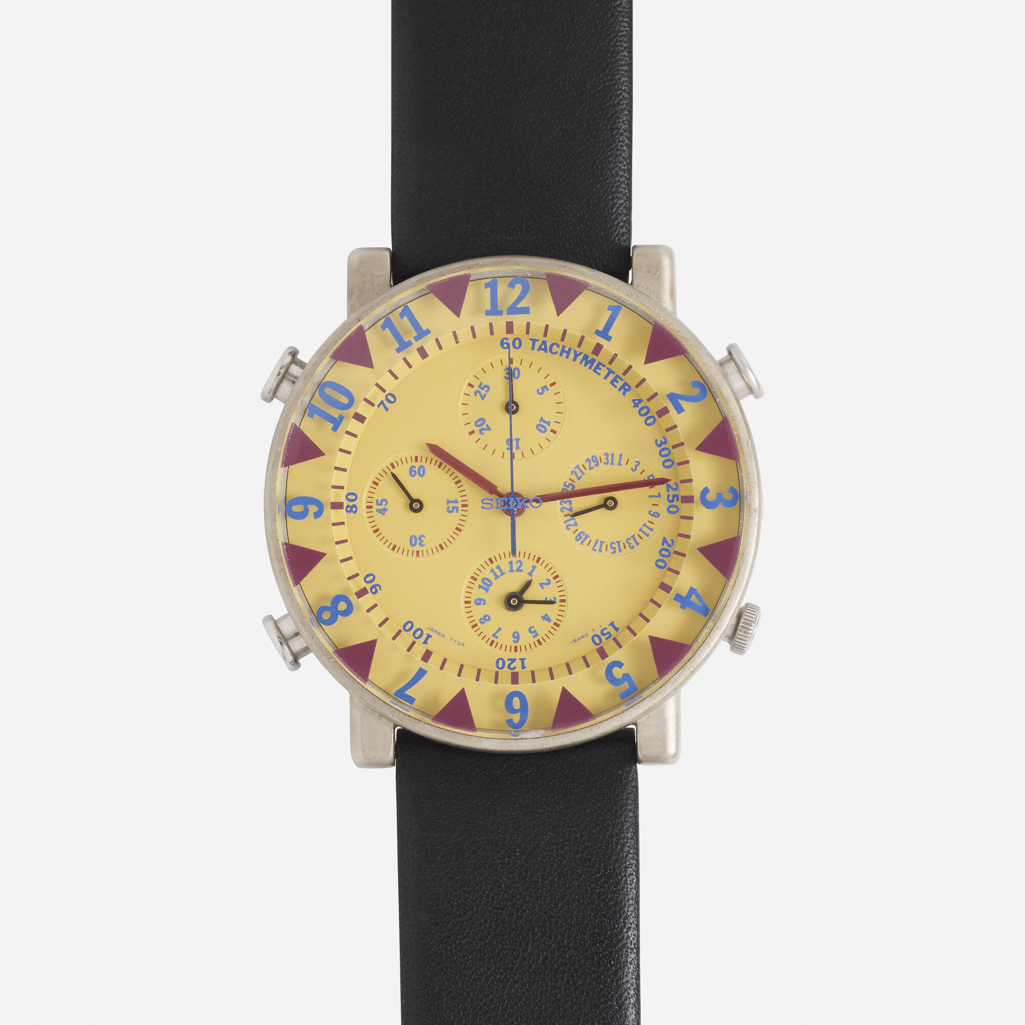 149: ETTORE SOTTSASS FOR SEIKO, '7T34-6A60' stainless steel