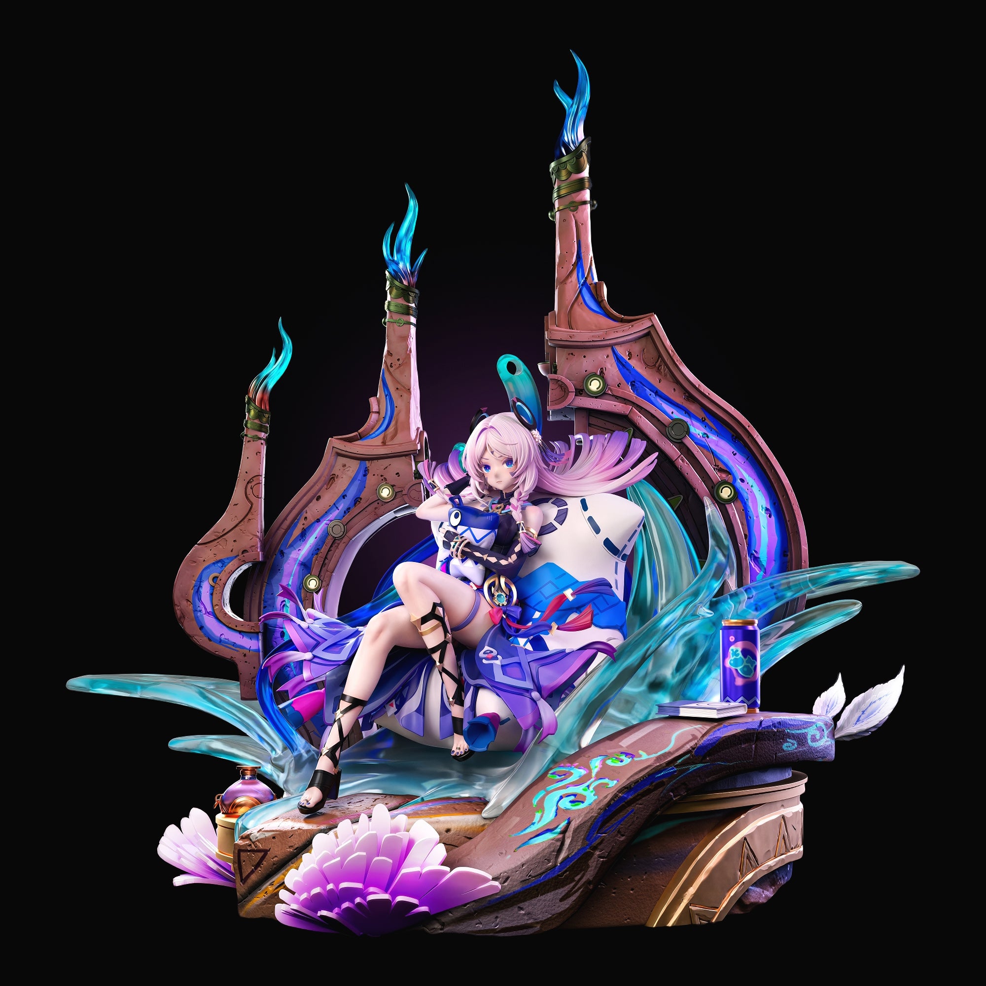 原神 ミクトラン シトラリ 白星黒曜 Ver. 1/6スケール 塗装済み完成品
