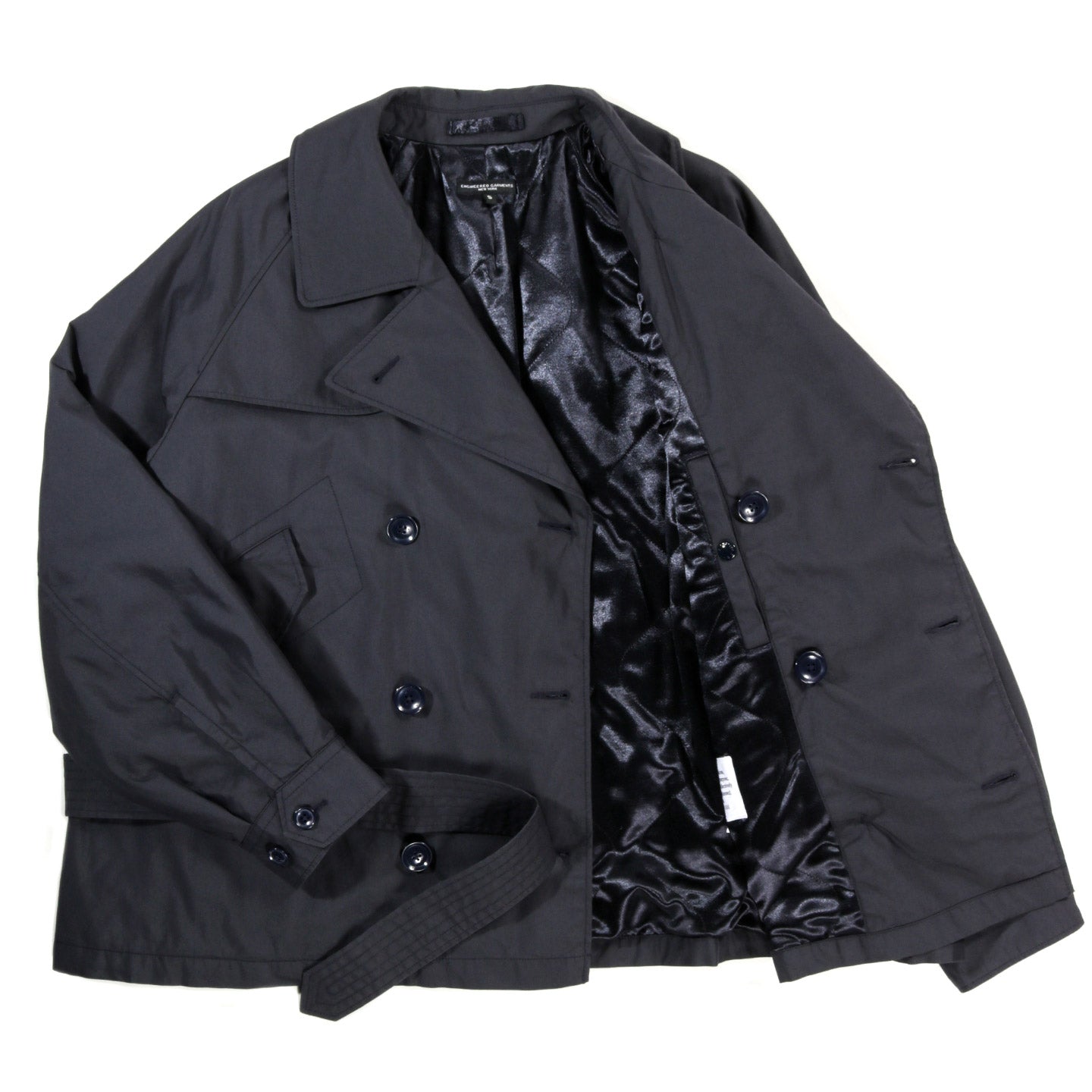 ENGINEERED GARMENTS SHORT TRENCH DK NAVY NYCO TWILL | TODAY CLOTHING