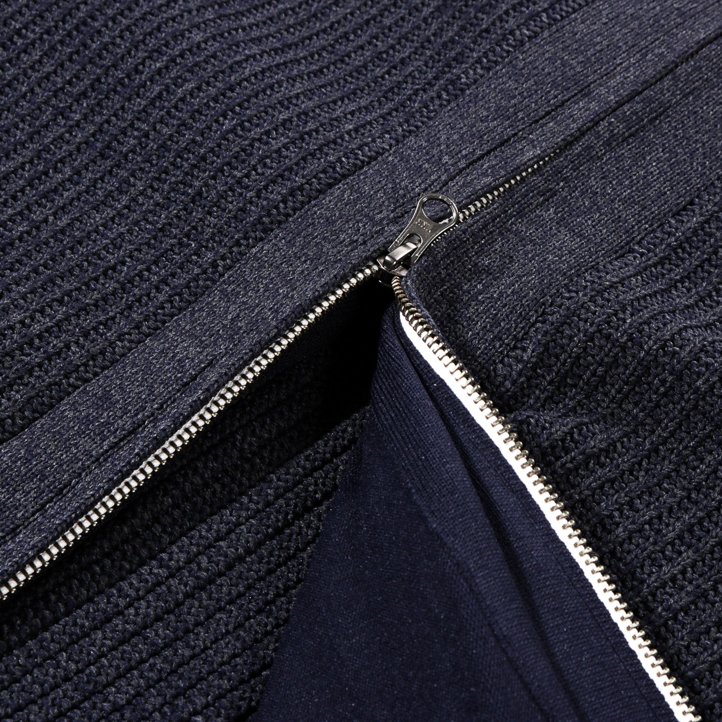 NANAMICA 5G ZIP CARDIGAN DARK NAVY | TODAY CLOTHING