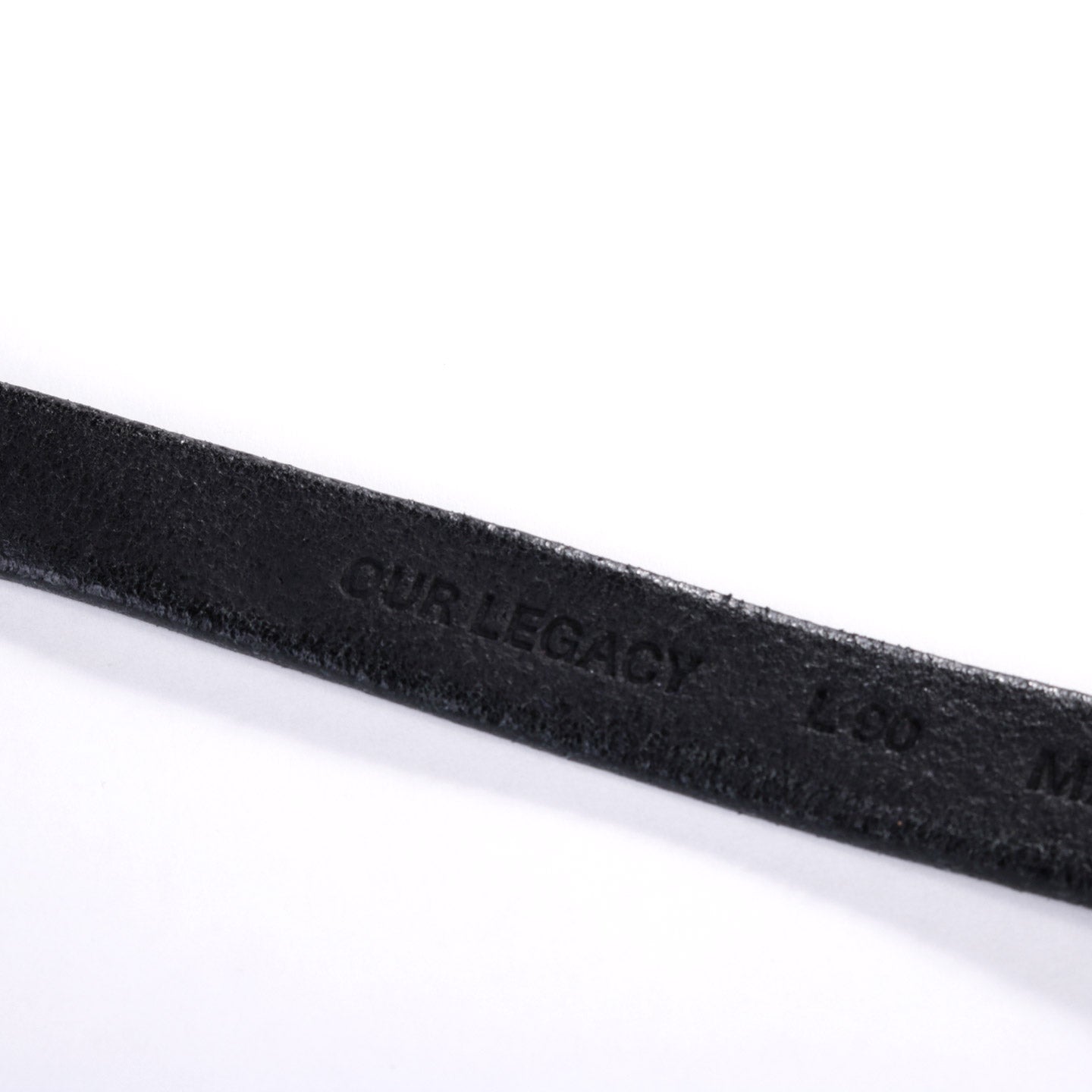 OUR LEGACY BELT 2CM BLACK LEATHER | TODAY CLOTHING
