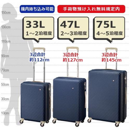 エース HaNT/ハント マイン スーツケース (75L) キャスターストッパー