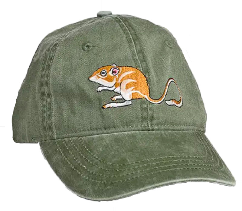 Kangaroo Rat Cap, Adjustable Embroidered Hat, Free Shipping