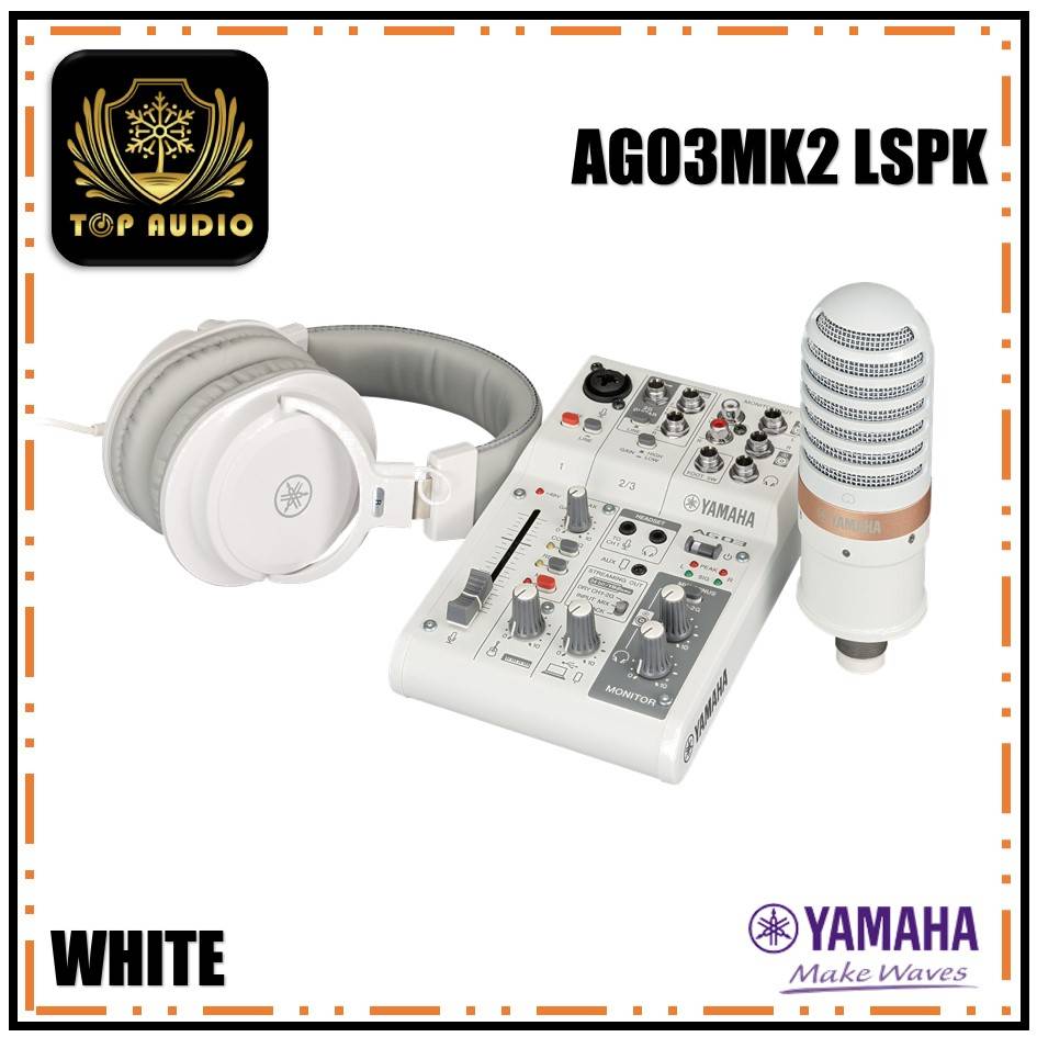 Yamaha AG03MK2 LSPK Live Streaming Pack