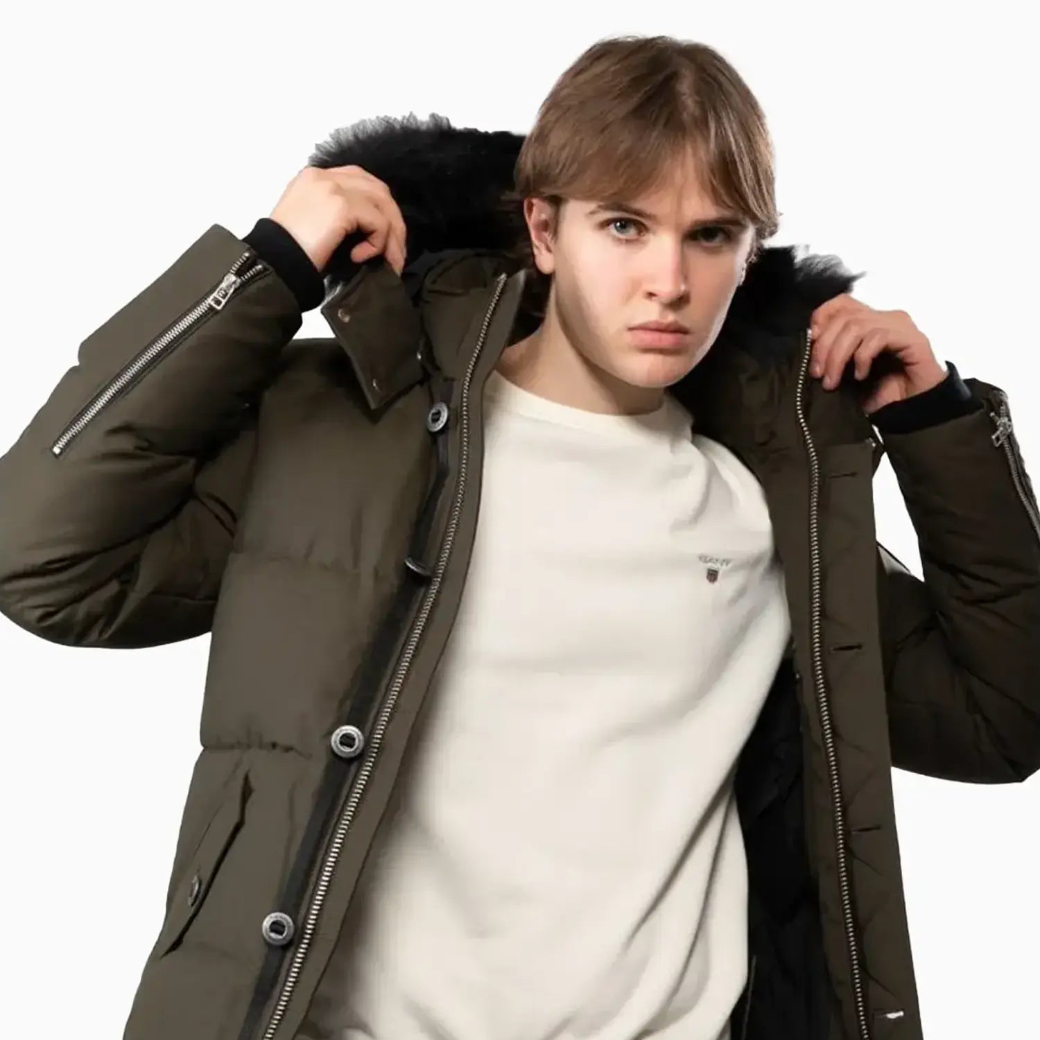 Moose Knuckles Men's Originals 3Q Fur Puffer Jacket