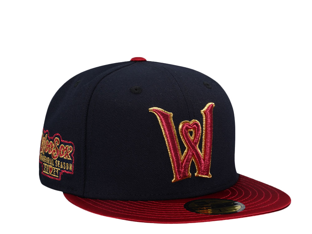 New Era Worcester WooSox Inaugural Season 2021 Satin Brim Two Tone