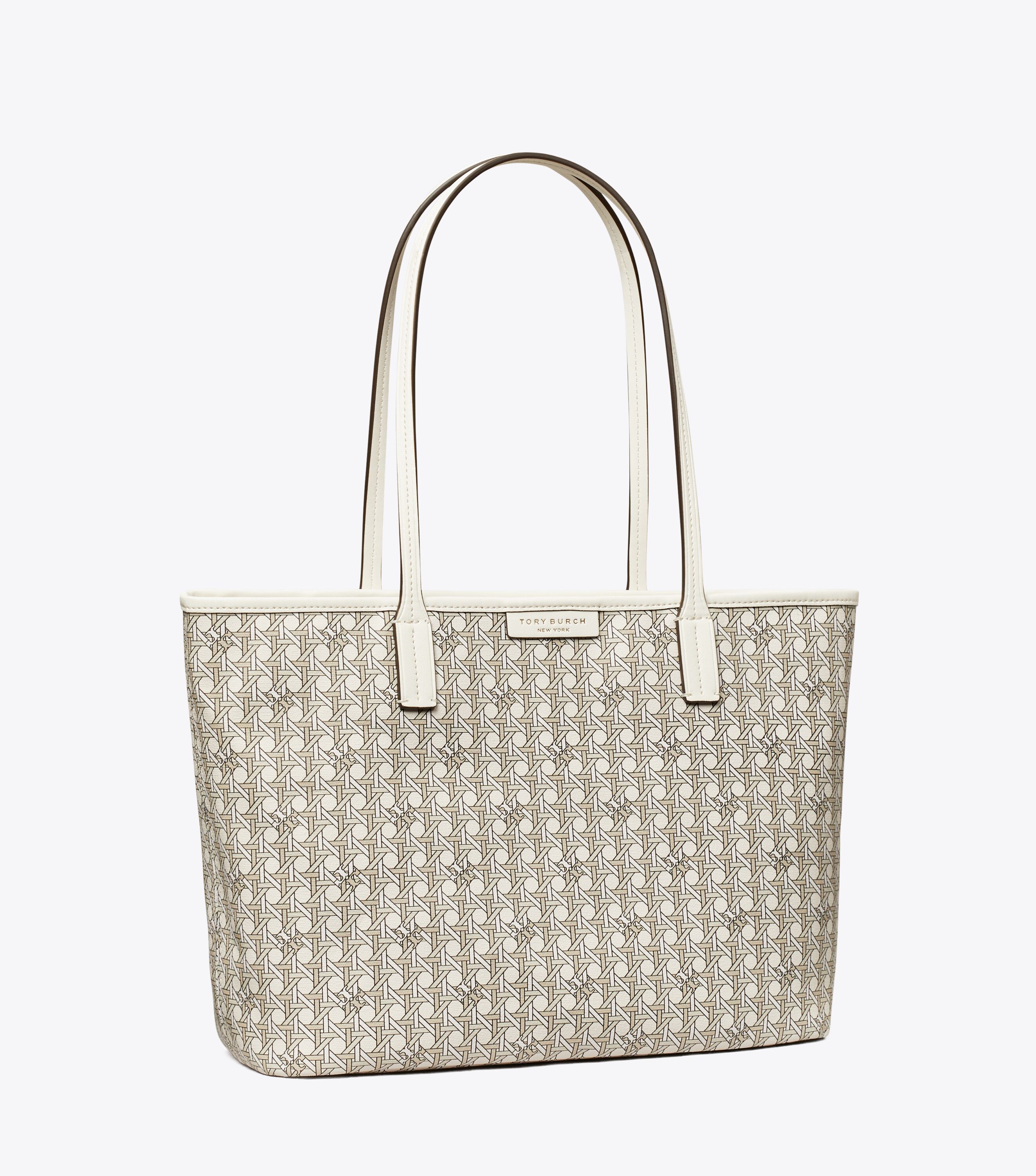 Small Ever-Ready Zip Tote, New Ivory | Tory Burch KW
